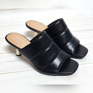 Alfani Yennie Dressy Open Toe Black Heels Size 6.5 - New In Box